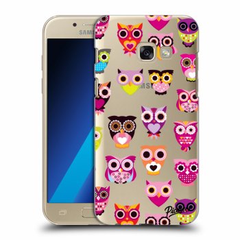 Picasee silikónový prehľadný obal pre Samsung Galaxy A3 2017 A320F - Owls