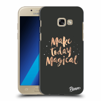 Picasee silikónový prehľadný obal pre Samsung Galaxy A3 2017 A320F - Make today Magical