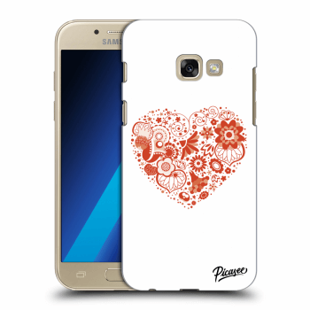 Picasee silikónový prehľadný obal pre Samsung Galaxy A3 2017 A320F - Big heart
