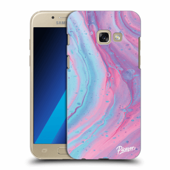 Picasee silikónový prehľadný obal pre Samsung Galaxy A3 2017 A320F - Pink liquid