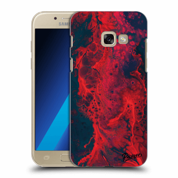 Picasee silikónový prehľadný obal pre Samsung Galaxy A3 2017 A320F - Organic red