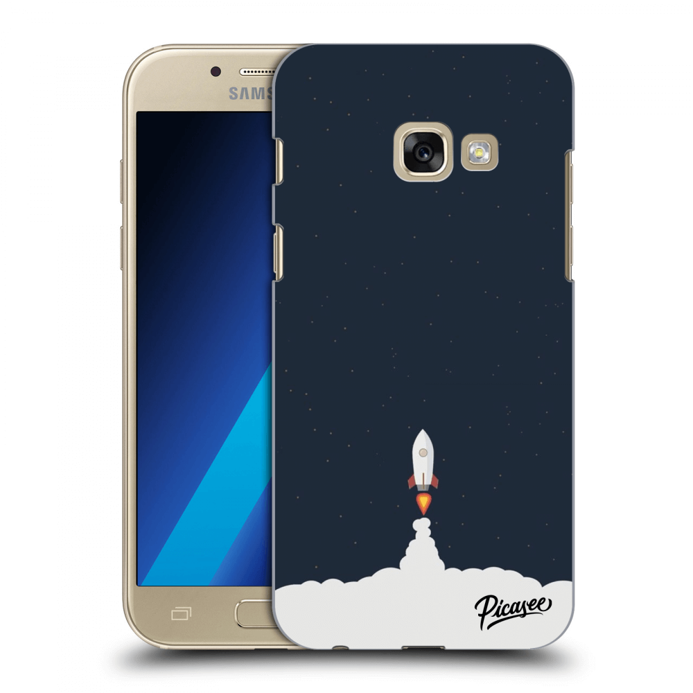 Picasee silikónový prehľadný obal pre Samsung Galaxy A3 2017 A320F - Astronaut 2