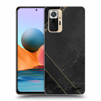 Obal pre Xiaomi Redmi Note 10 Pro - Black tile