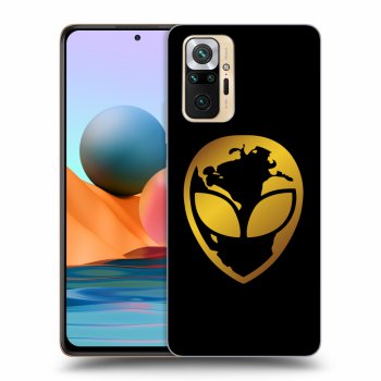 Obal pre Xiaomi Redmi Note 10 Pro - EARTH - Gold Alien 3.0