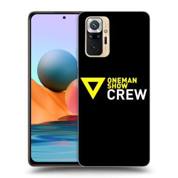 Picasee silikónový čierny obal pre Xiaomi Redmi Note 10 Pro - ONEMANSHOW CREW