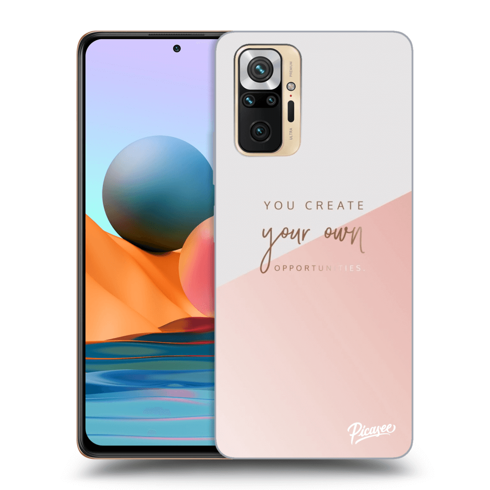 Picasee silikónový čierny obal pre Xiaomi Redmi Note 10 Pro - You create your own opportunities