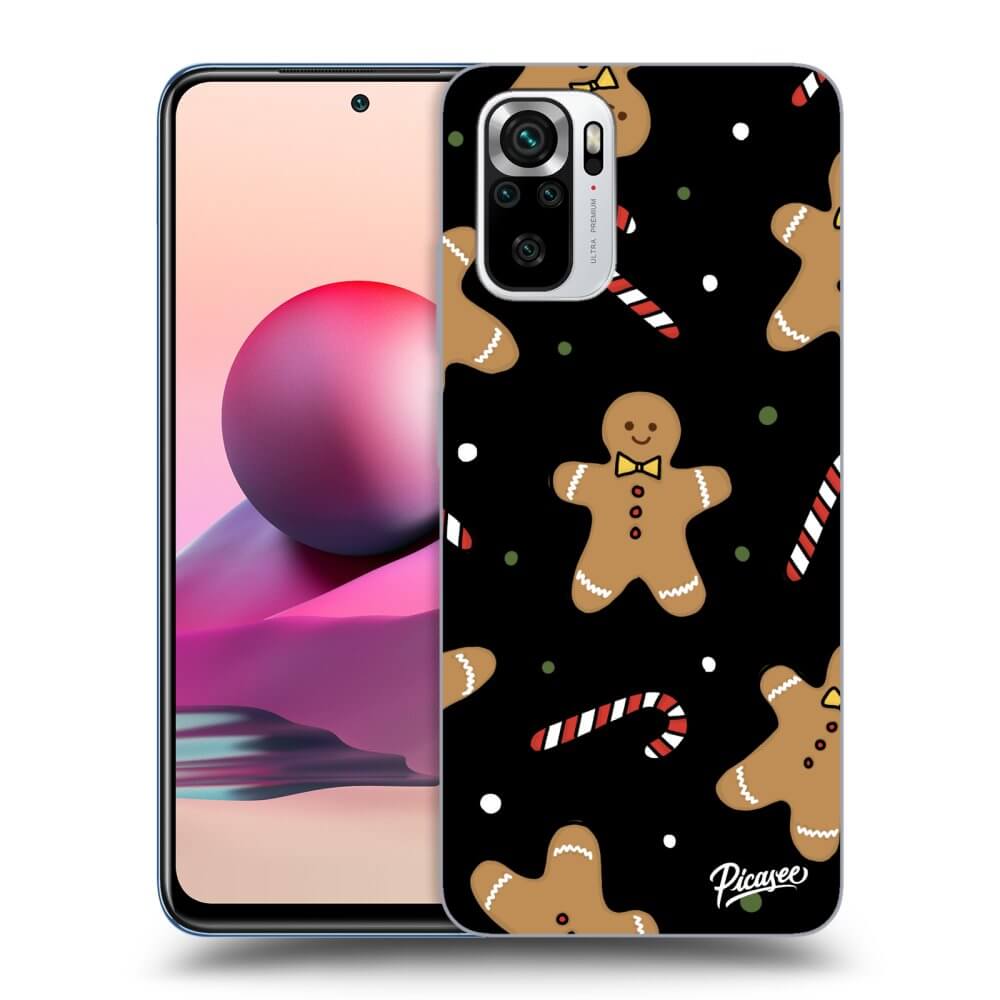 Picasee silikónový čierny obal pre Xiaomi Redmi Note 10S - Gingerbread