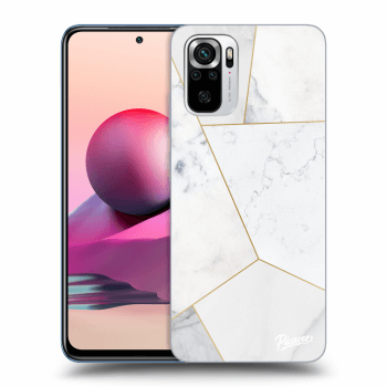 Obal pre Xiaomi Redmi Note 10S - White tile