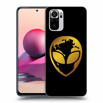 Obal pre Xiaomi Redmi Note 10S - EARTH - Gold Alien 3.0