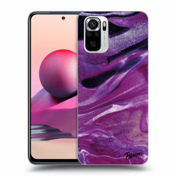 Obal pre Xiaomi Redmi Note 10S - Purple glitter
