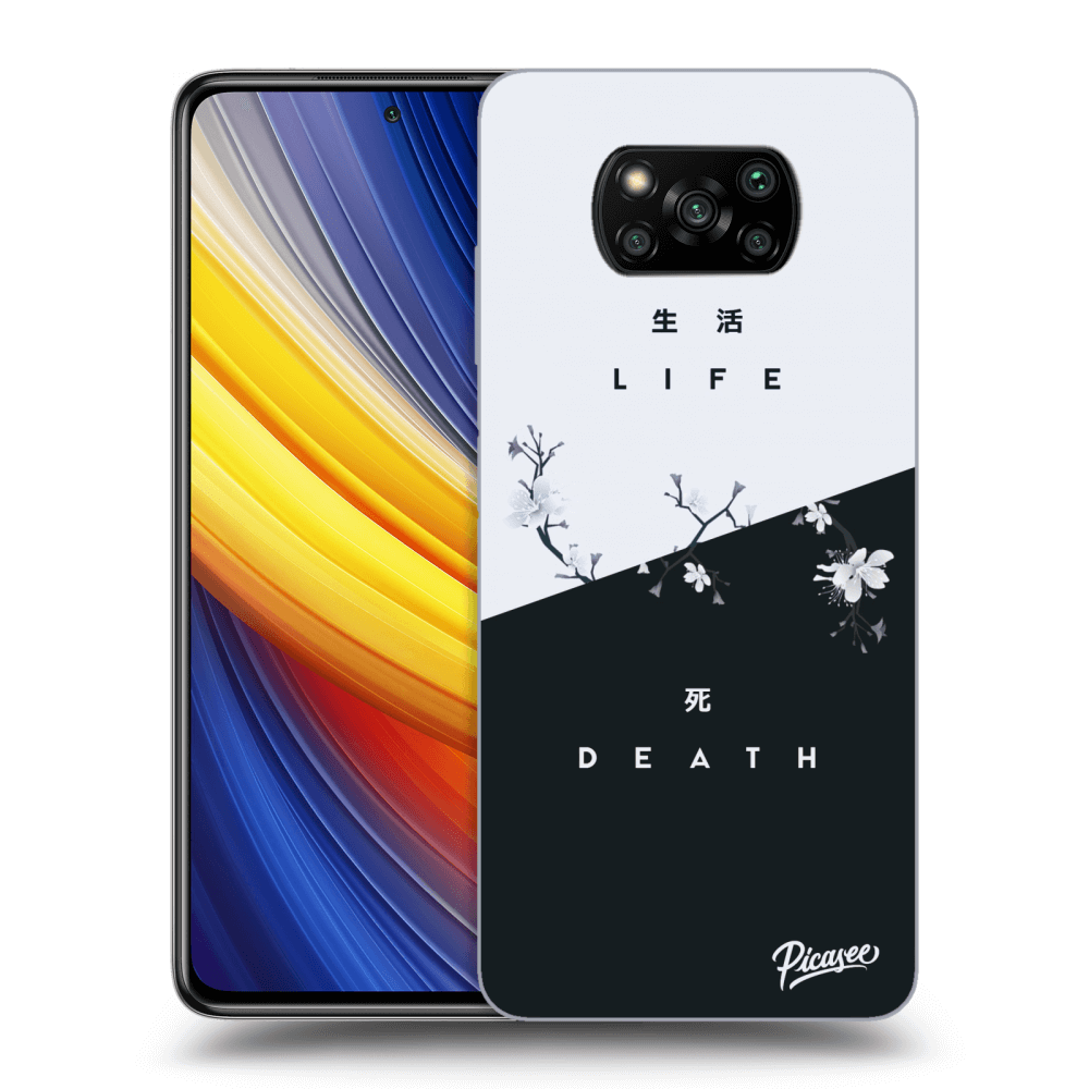 Picasee silikónový čierny obal pre Xiaomi Poco X3 Pro - Life - Death