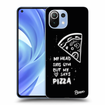 Picasee silikónový čierny obal pre Xiaomi Mi 11 - Pizza