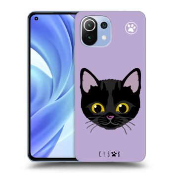 Picasee silikónový čierny obal pre Xiaomi Mi 11 - Chybí mi kočky - Fialová