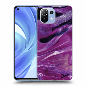 Obal pre Xiaomi Mi 11 - Purple glitter