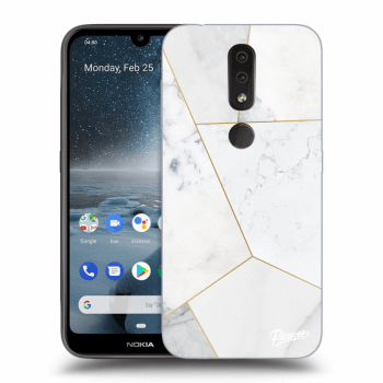 Obal pre Nokia 4.2 - White tile
