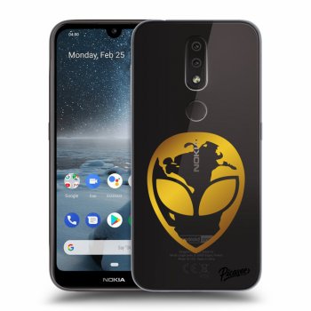 Obal pre Nokia 4.2 - EARTH - Gold Alien 3.0