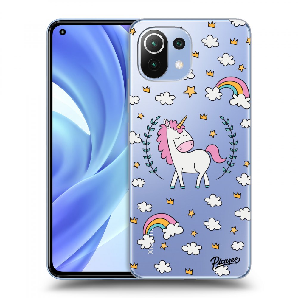 Picasee silikónový prehľadný obal pre Xiaomi Mi 11 Lite - Unicorn star heaven