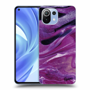 Obal pre Xiaomi Mi 11 Lite - Purple glitter