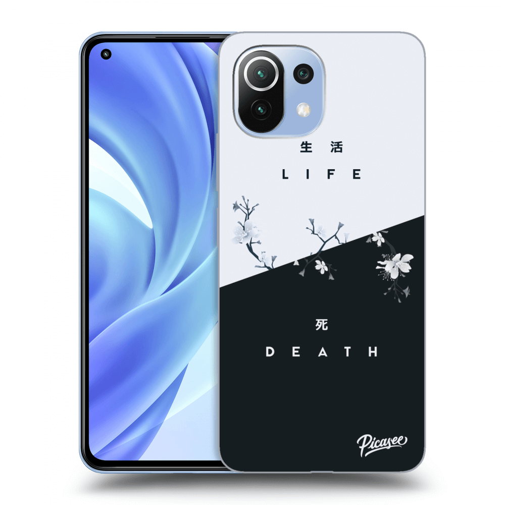 Picasee silikónový čierny obal pre Xiaomi Mi 11 Lite - Life - Death
