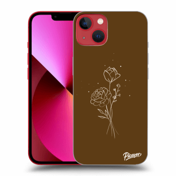 Obal pre Apple iPhone 13 - Brown flowers