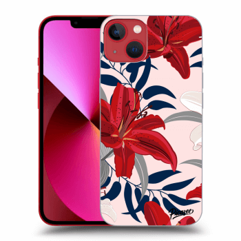Obal pre Apple iPhone 13 - Red Lily