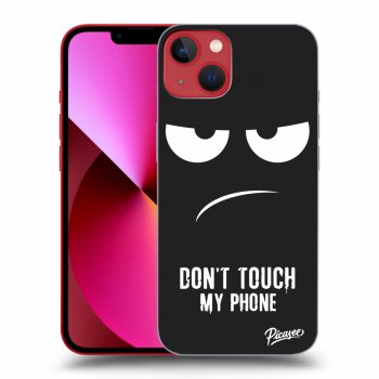 Picasee silikónový čierny obal pre Apple iPhone 13 - Don't Touch My Phone