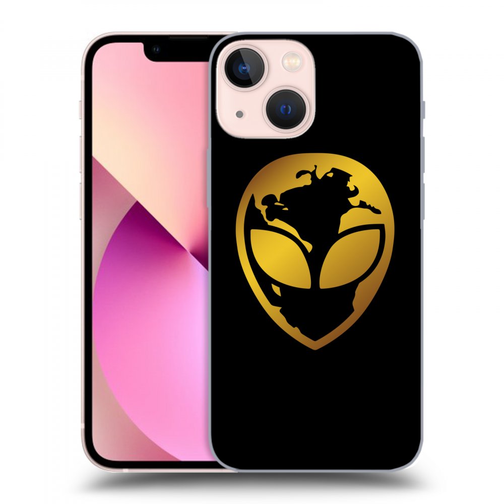 Picasee ULTIMATE CASE pro Apple iPhone 13 mini - EARTH - Gold Alien 3.0
