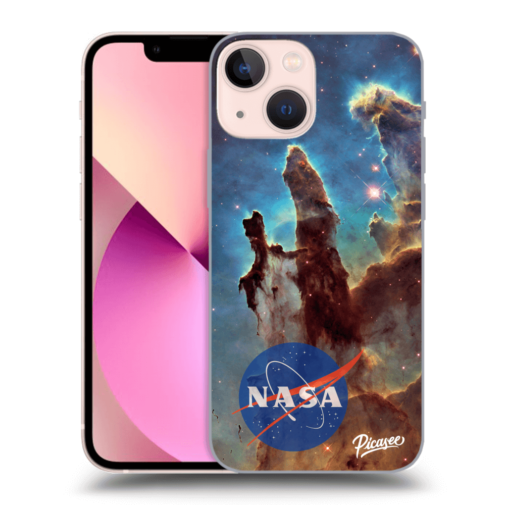 Picasee silikónový prehľadný obal pre Apple iPhone 13 mini - Eagle Nebula