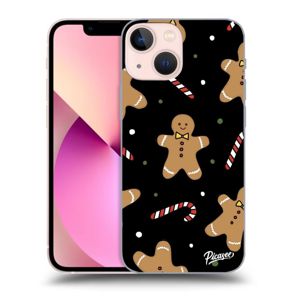Picasee silikónový čierny obal pre Apple iPhone 13 mini - Gingerbread