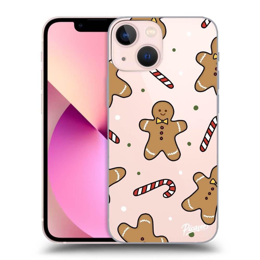 Picasee silikónový prehľadný obal pre Apple iPhone 13 mini - Gingerbread