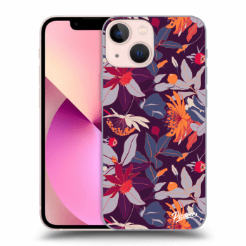 Obal pre Apple iPhone 13 mini - Purple Leaf