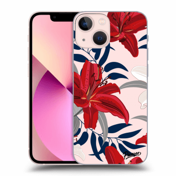 Obal pre Apple iPhone 13 mini - Red Lily