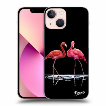 Obal pre Apple iPhone 13 mini - Flamingos couple