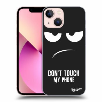 Picasee silikónový čierny obal pre Apple iPhone 13 mini - Don't Touch My Phone