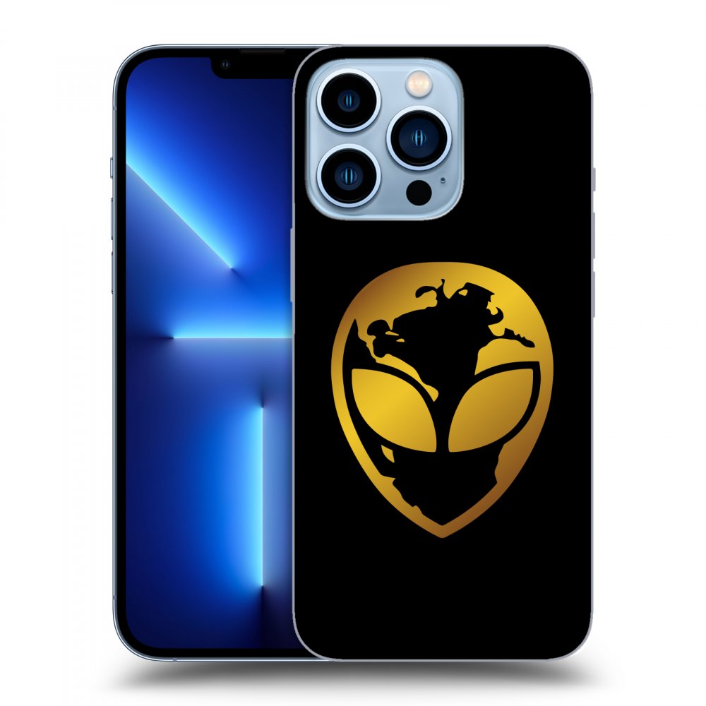 Picasee ULTIMATE CASE pro Apple iPhone 13 Pro - EARTH - Gold Alien 3.0