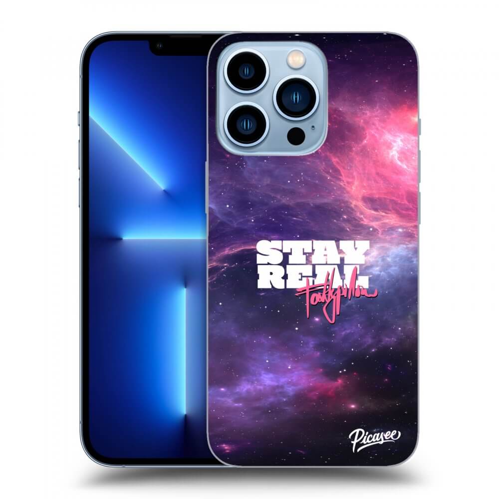 Picasee silikónový prehľadný obal pre Apple iPhone 13 Pro - Stay Real