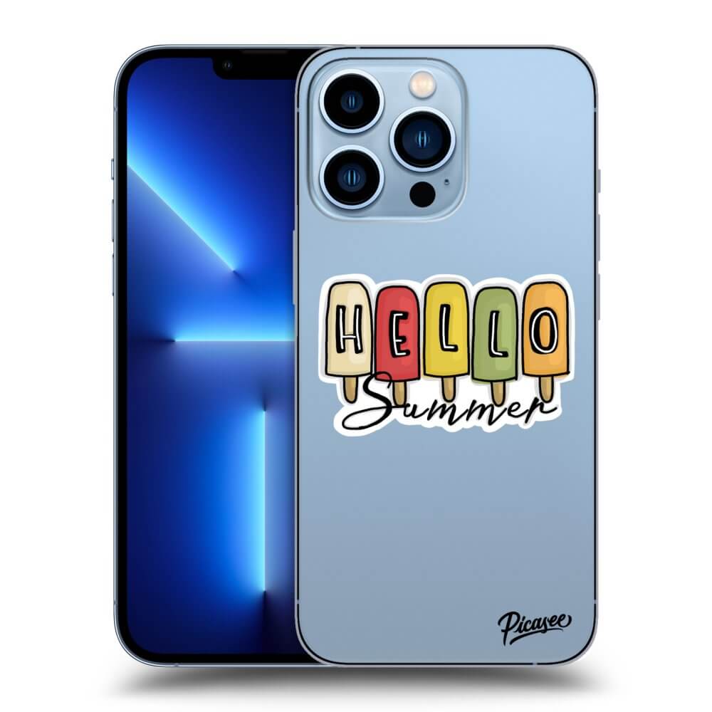 Picasee silikónový prehľadný obal pre Apple iPhone 13 Pro - Ice Cream