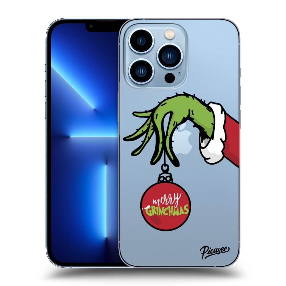 Picasee silikónový prehľadný obal pre Apple iPhone 13 Pro - Grinch