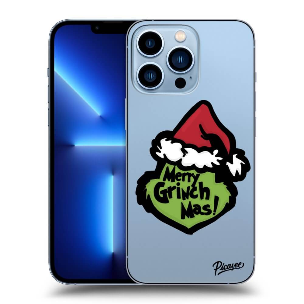 Picasee silikónový prehľadný obal pre Apple iPhone 13 Pro - Grinch 2