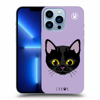 Picasee silikónový čierny obal pre Apple iPhone 13 Pro - Chybí mi kočky - Fialová