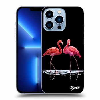 Picasee ULTIMATE CASE pro Apple iPhone 13 Pro - Flamingos couple