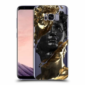 Picasee silikónový prehľadný obal pre Samsung Galaxy S8+ G955F - Gold - Black