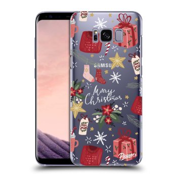 Picasee silikónový prehľadný obal pre Samsung Galaxy S8+ G955F - Christmas