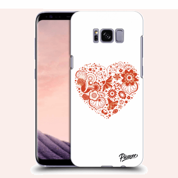 Picasee silikónový prehľadný obal pre Samsung Galaxy S8+ G955F - Big heart