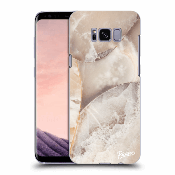 Picasee silikónový prehľadný obal pre Samsung Galaxy S8+ G955F - Cream marble
