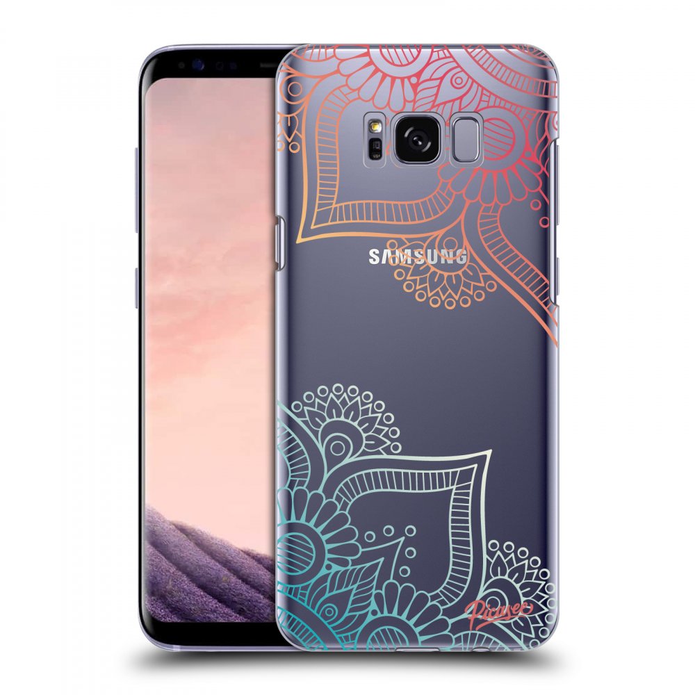 Picasee silikónový prehľadný obal pre Samsung Galaxy S8+ G955F - Flowers pattern