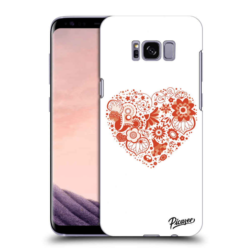 Picasee silikónový prehľadný obal pre Samsung Galaxy S8+ G955F - Big heart