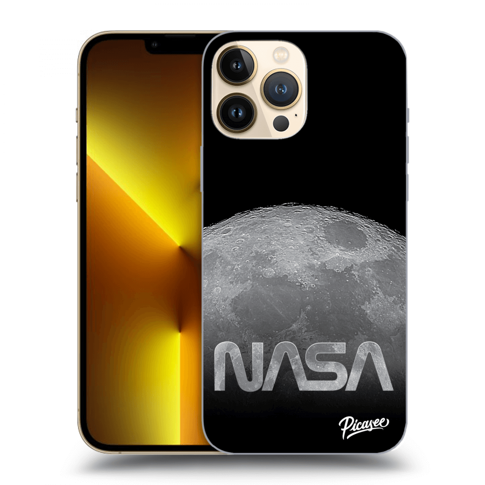 Picasee silikónový prehľadný obal pre Apple iPhone 13 Pro Max - Moon Cut