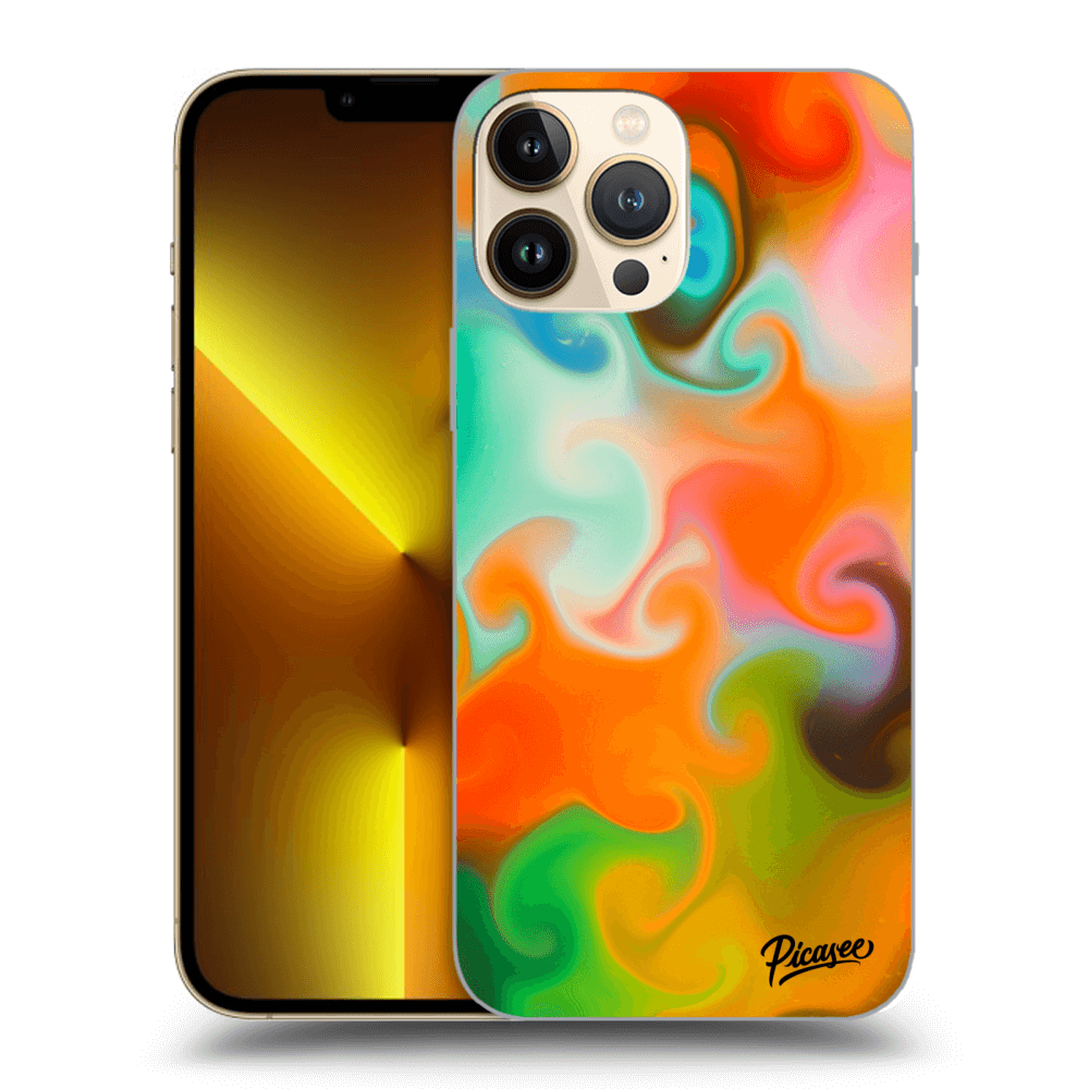 Picasee silikónový prehľadný obal pre Apple iPhone 13 Pro Max - Juice