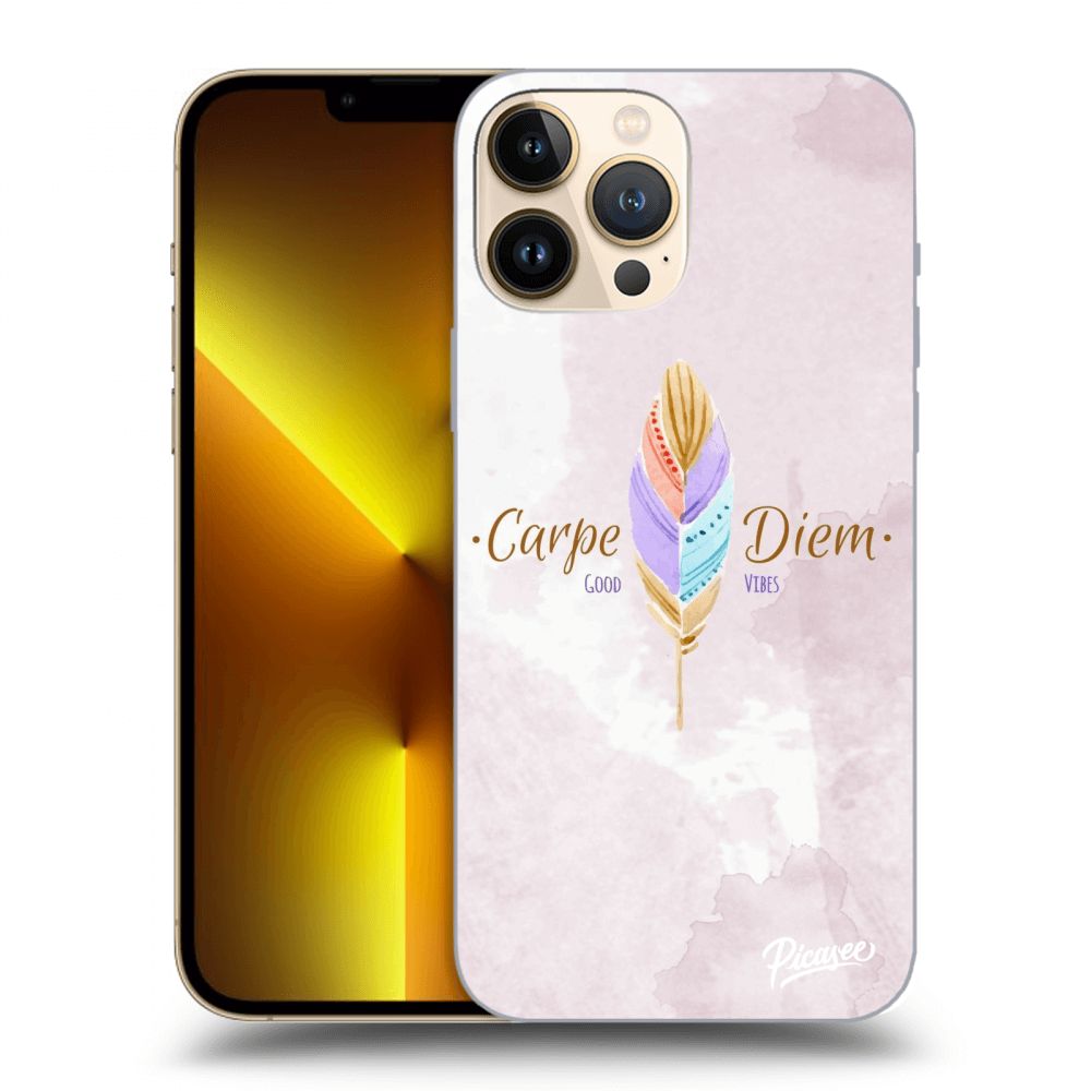 Picasee silikónový prehľadný obal pre Apple iPhone 13 Pro Max - Carpe Diem